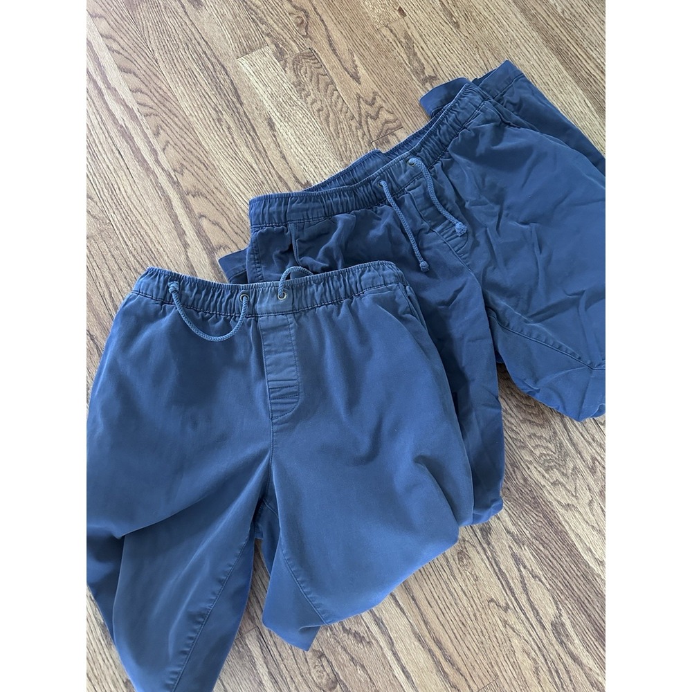 [PAIR OF 2] L.L.Bean Mens Pants LARGE W34" Standard Fit Drawstring Stretch Chino